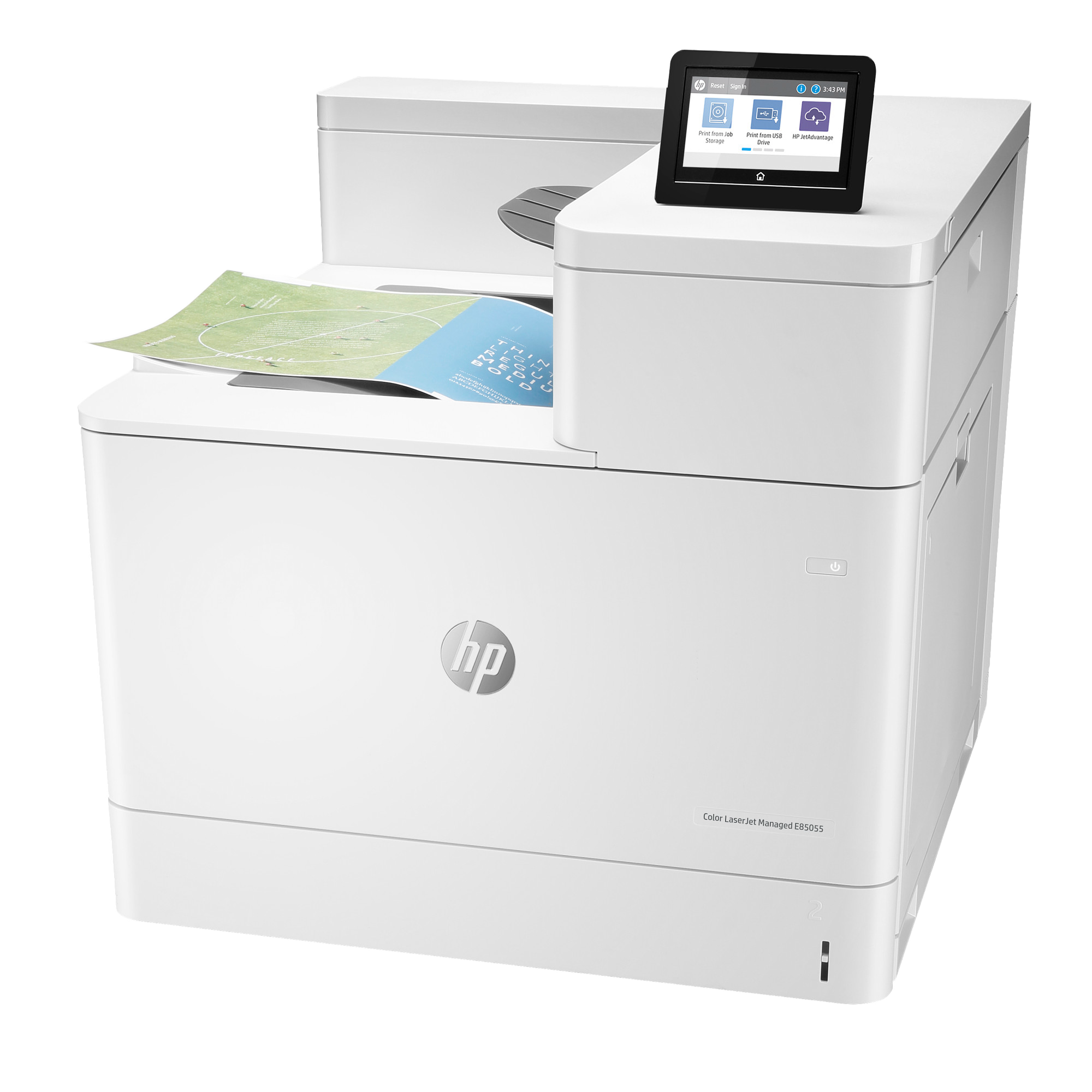 drukarka E85055dn prawy rzut
